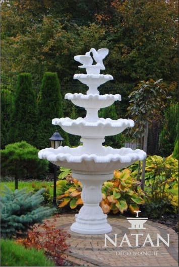 AEA Springbrunnen Garten Teich Brunnen 213cm Steinbrunnen Gartenbrunnen Fontaine Neu JVM4069424776409
