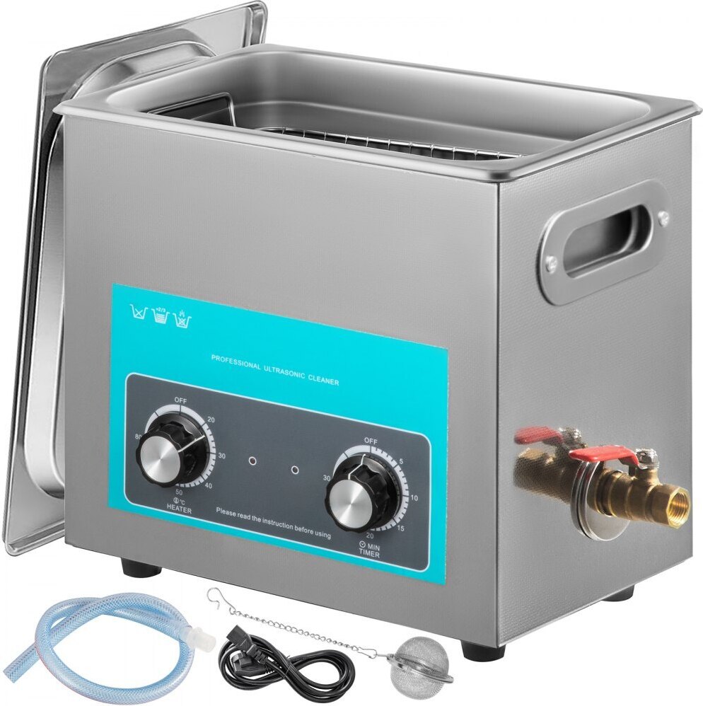 StarTech Knopfsteuerung Ultraschallreiniger 6,5 L - Ultraschall Reinigungsgerät 220 V - Ultraschallreiniger mit Heizung - Schmuckreiniger QXJ6.5LXNS0000001V2