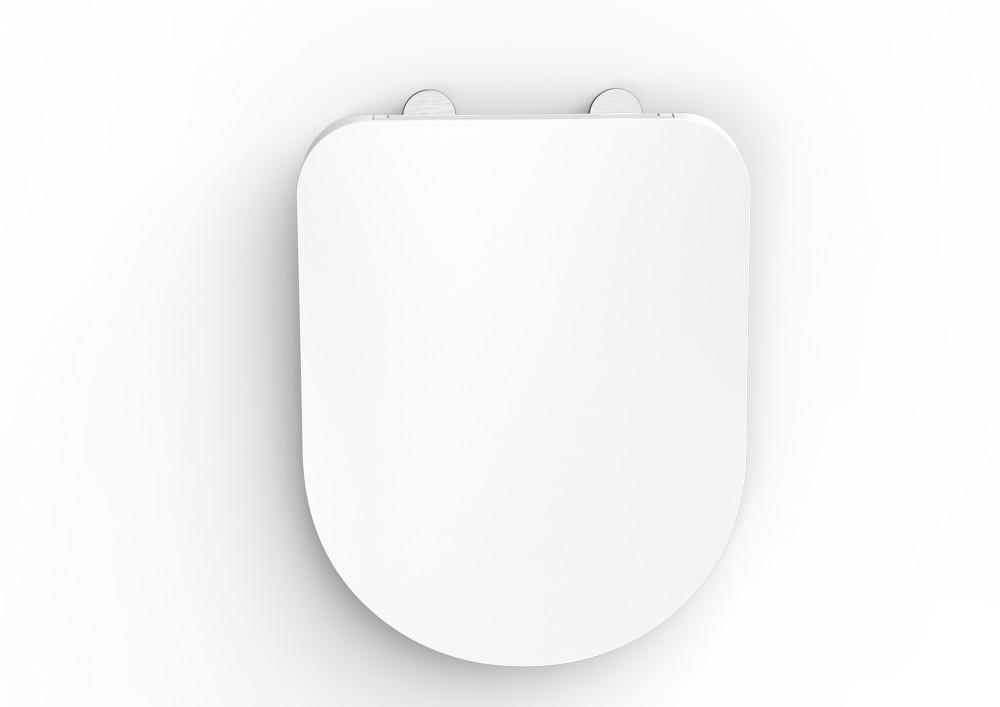 K & H Sanitary K&H Sanitary Duschwell Duroplast WC-Sitz - Weiß Wrap Over N24_NEW-45109