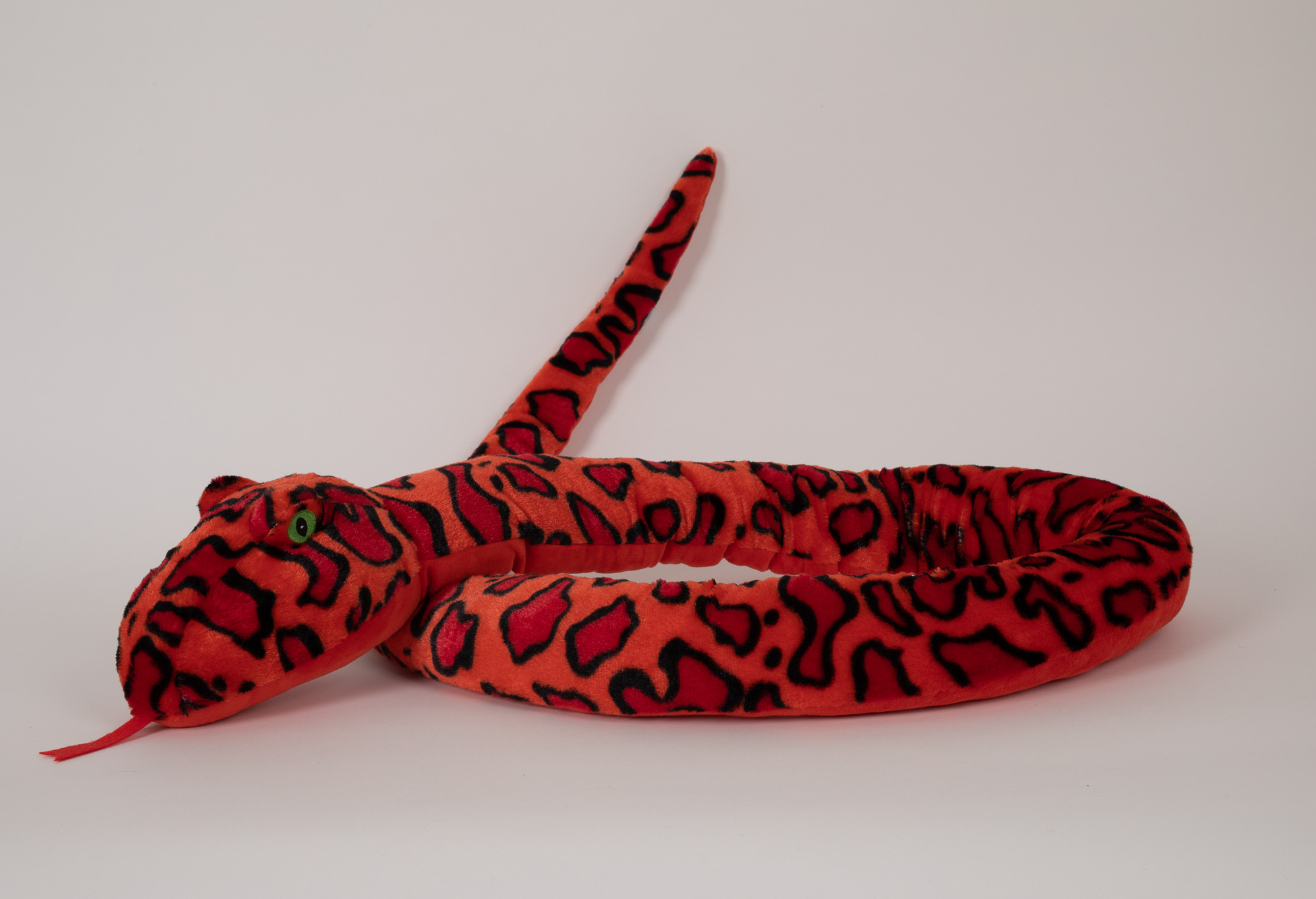 Semo Plüschtier Schlange 250 cm, rot, Kuscheltiere Stofftiere Schlangen Reptilien Kriechtiere SNO-98LR05