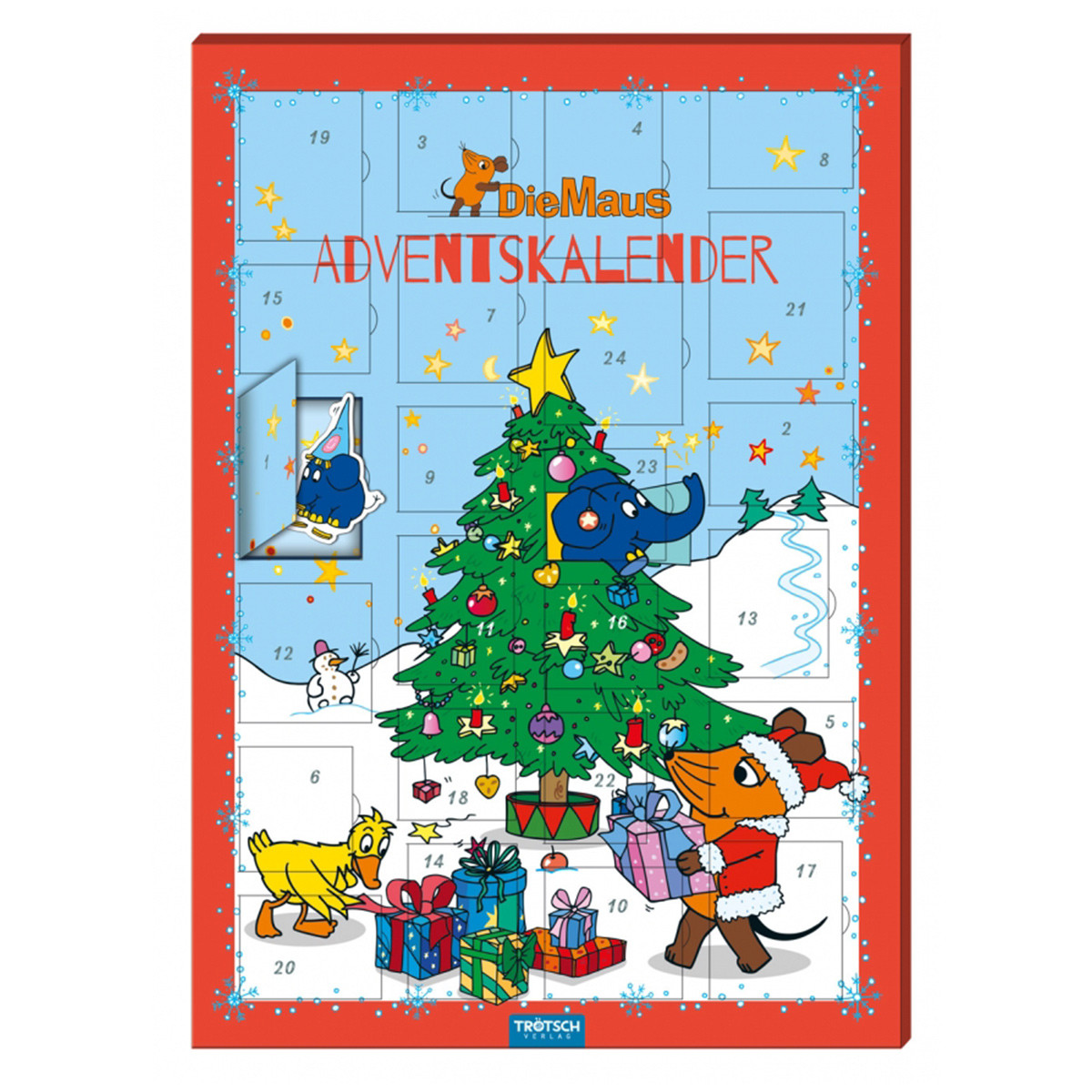 Magnetický adventný kalendár "Myš