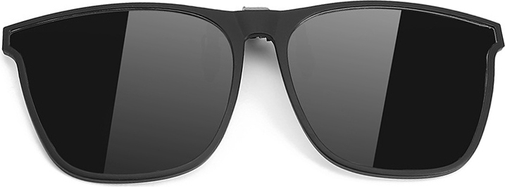 INF Clip-on Sonnenbrille - für Brillengestelle Schwarz+Grau 380963