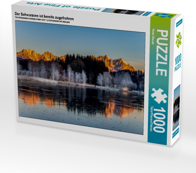 Calvendo Der Schwarzsee ist bereits zugefrohren 1000 Teile Puzzle quer 640x480mm, Überall Peter; 7457781