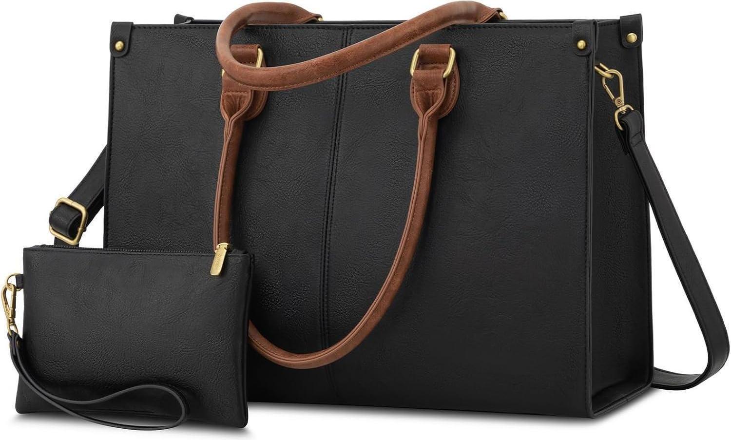 Sonstige LOVEVOOK Handtasche Damen 15,6 Zoll Kunstleder Business Laptop Shopper