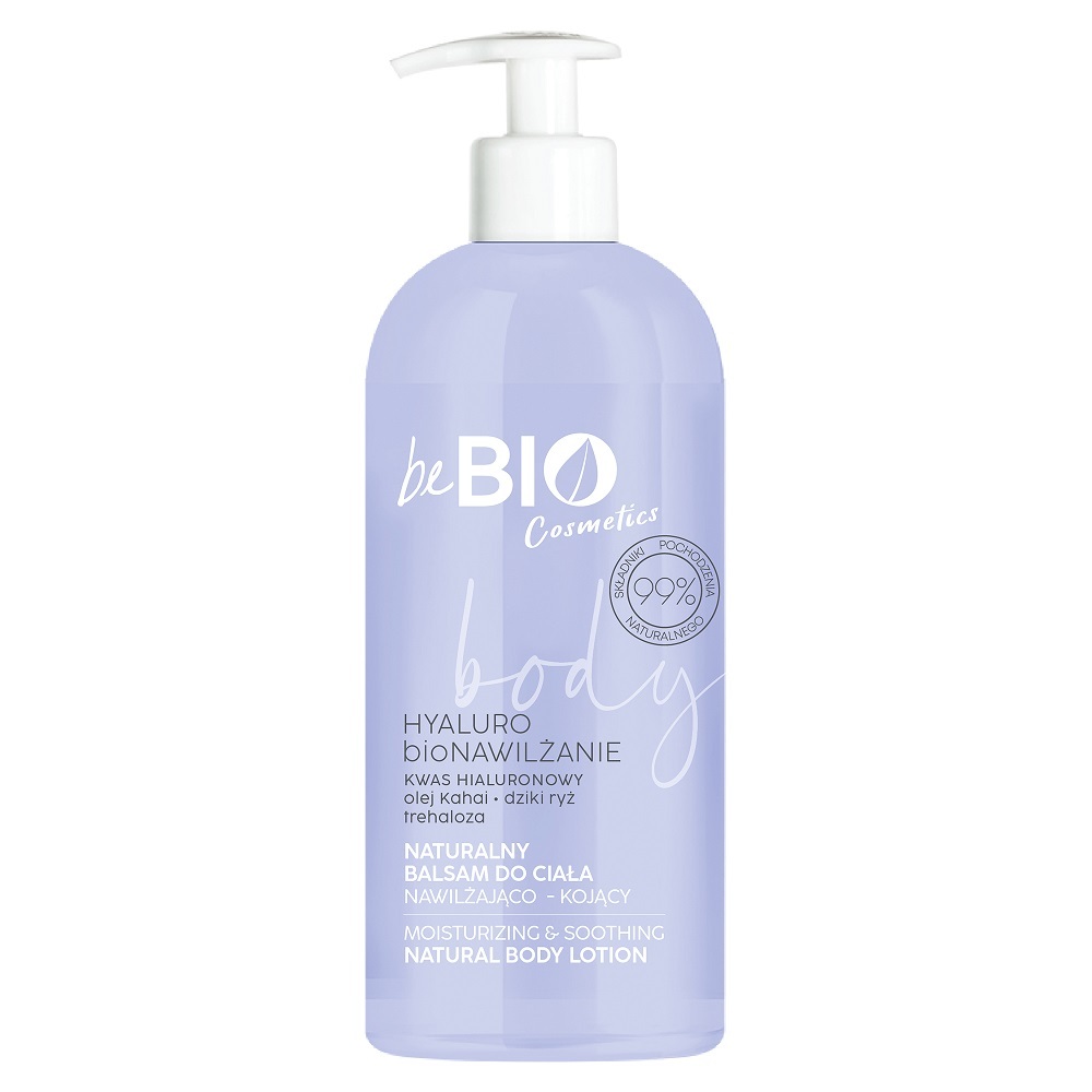 Be Bio Natural Body Lotion with Hyaluronic Acid, Trehalose, and Wild Rice Extract - 350ml