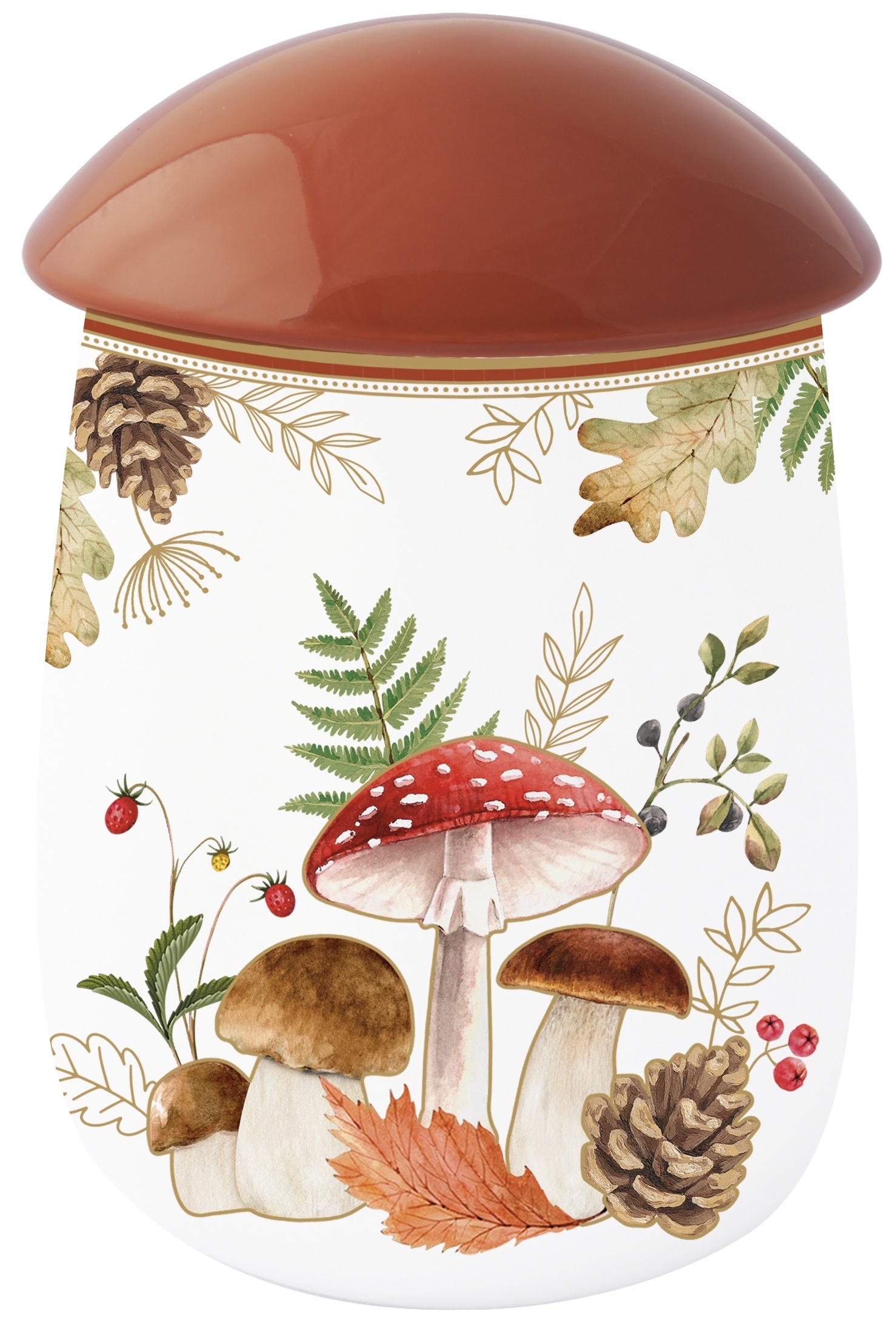 Vorratsdose Autumn Breeze in Pilzform H. 19cm D. 12cm in GB Easy Life 2148 AUBR