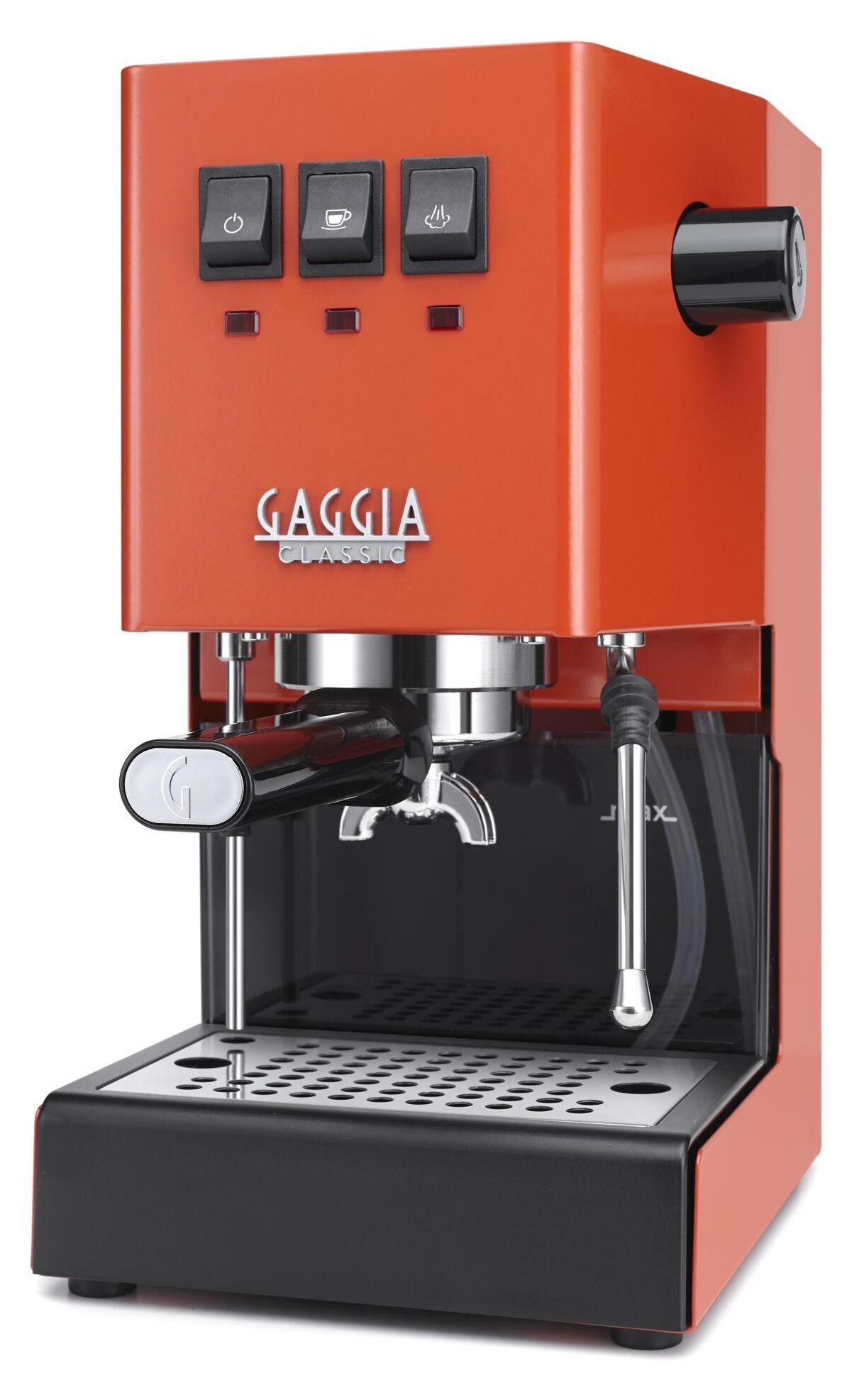 Gaggia Classic E24, Espresso kávovar, 2,1 L, kávový sáčok, Mletá káva, 1200 W, Oranžová