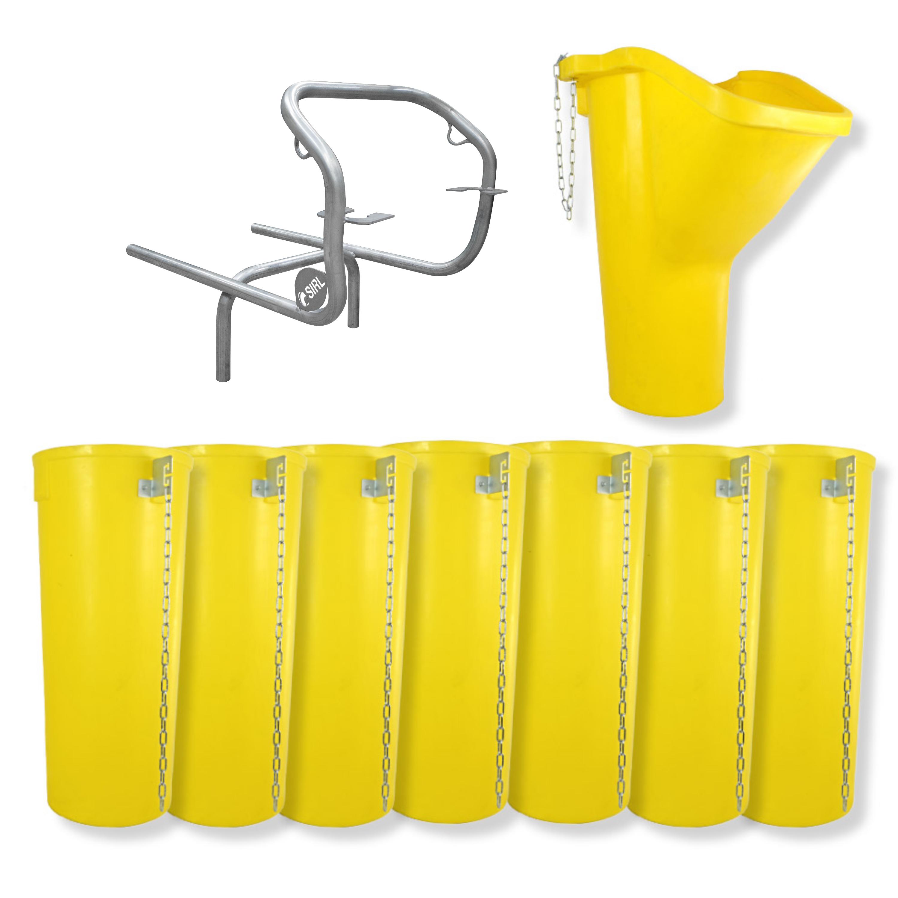 Profi Bauschuttrutsche Schuttrutsche Schuttrutschen Schuttrohr SET (9-tlg 8 m)