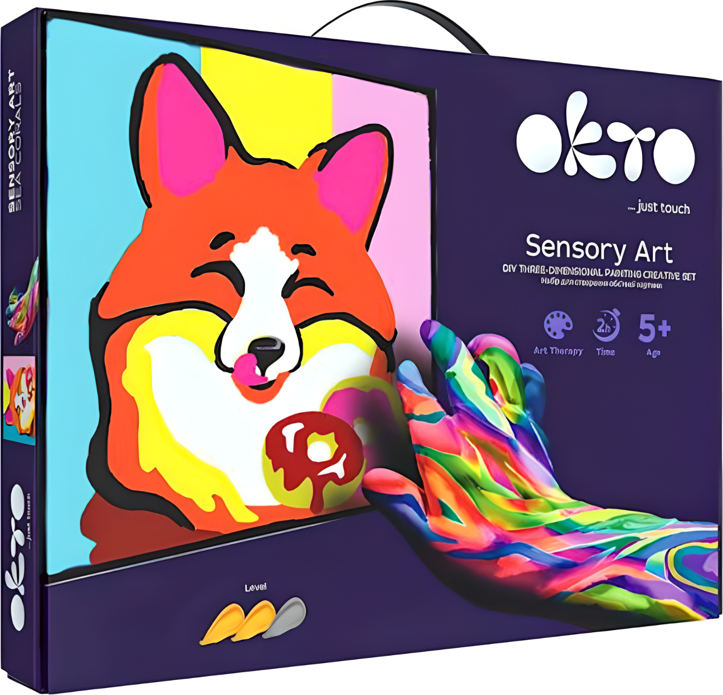OKTO Dreidimensionales Kunstset "LISEK" Malen nach Zahlen 20001