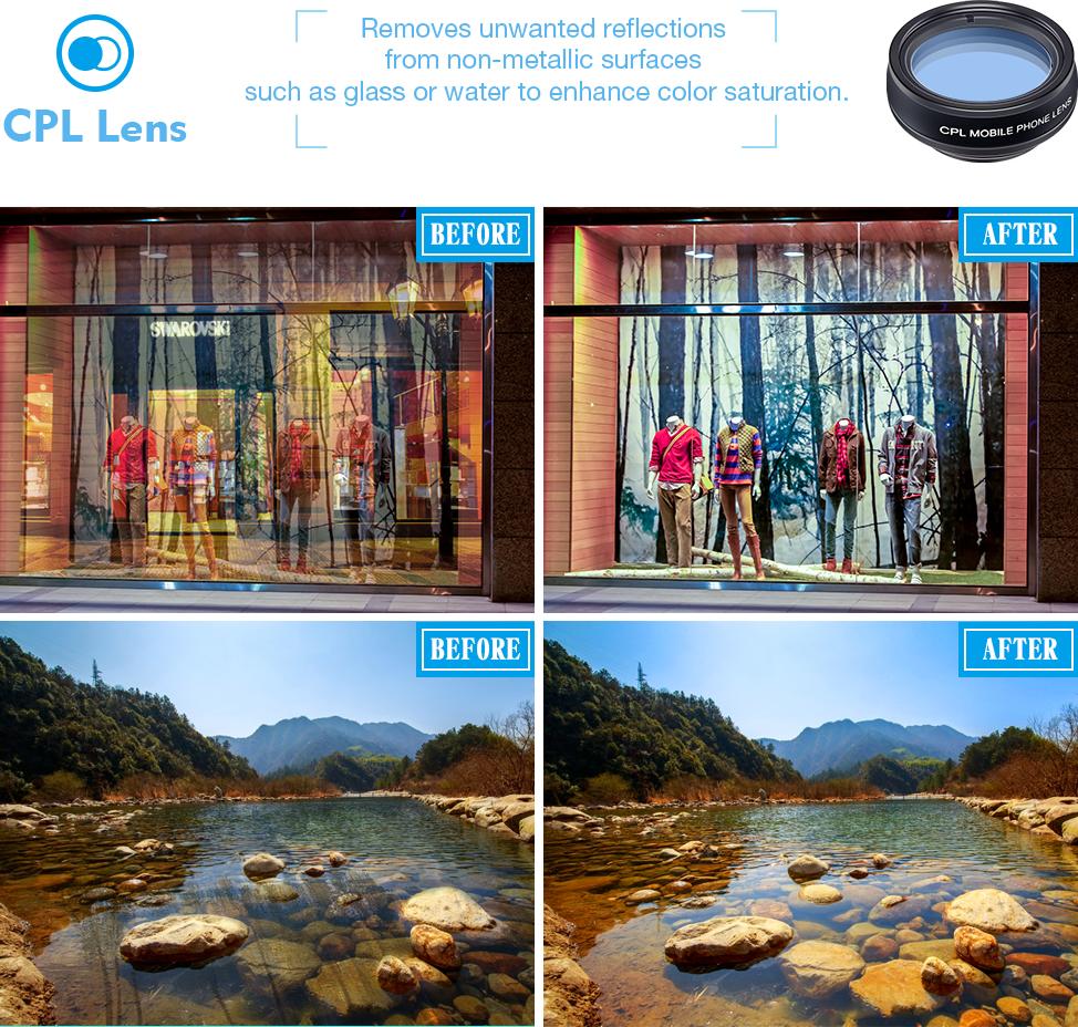 Gistuch APEXEL 10-in-1-Telefonkamera-Objektiv-Set mit 0,63-fachem Weitwinkel + 15-fachem Makro, 198 ° Fischauge, 2-fachem Tele, CPL-Sternfilter, Radialfluss, Kaleidoskop, 3 6, kompatibles Android-iPhone
