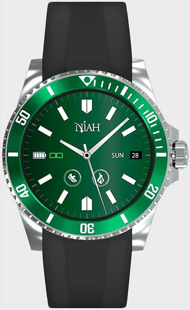 Smartwatch Neptune – Niah Kollektion – Sportmodell Grün Unisize Techmade NH-NEPTUNE-SGR