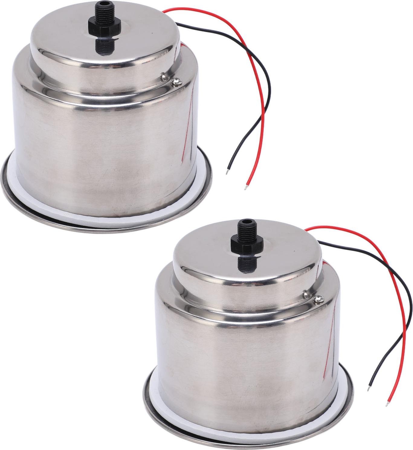 Gistuch 2PCS Leuchtbecherhaltereinsatz 8 LEDs 304 Edelstahl mit Ablassloch für Marineboot AutoGrüne LED
