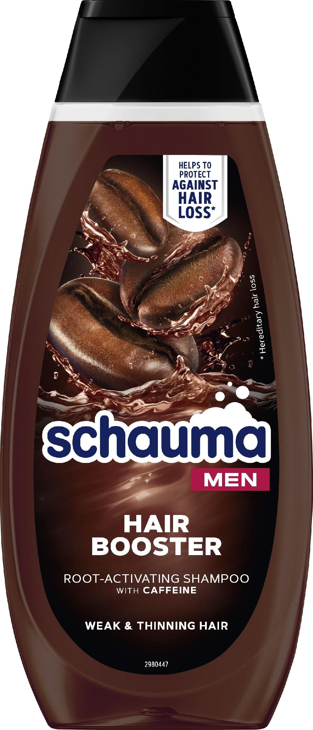 Schwarzkopf SCHAUMA Men Shampoo fr geschwchtes Haar, Haarbooster, 400 ml