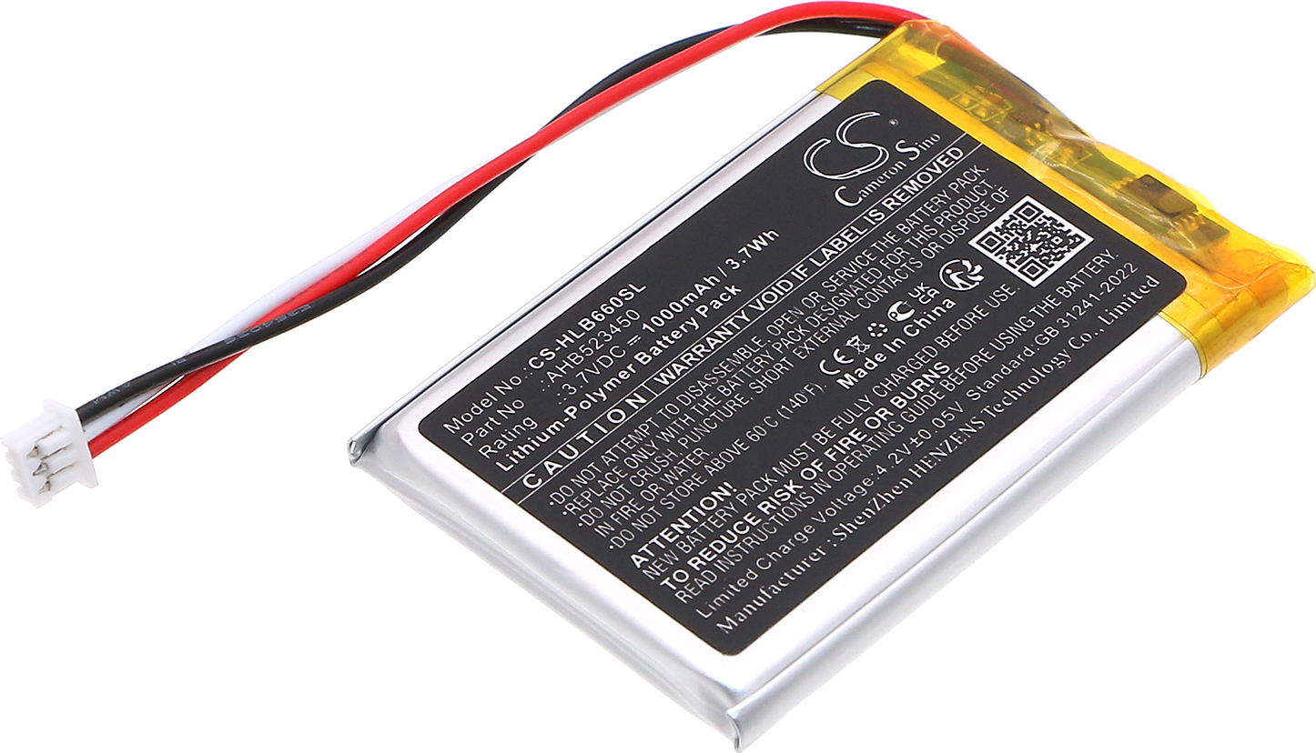 TECHTEK Akku Kompatibel mit [HelloBaby] HB24 Monitor, HB31 Monitor, HB6231 Monitor, HB6233 Monitor, HB6339 Monitor, HB66 Monitor, HB66 Pro Monitor Er