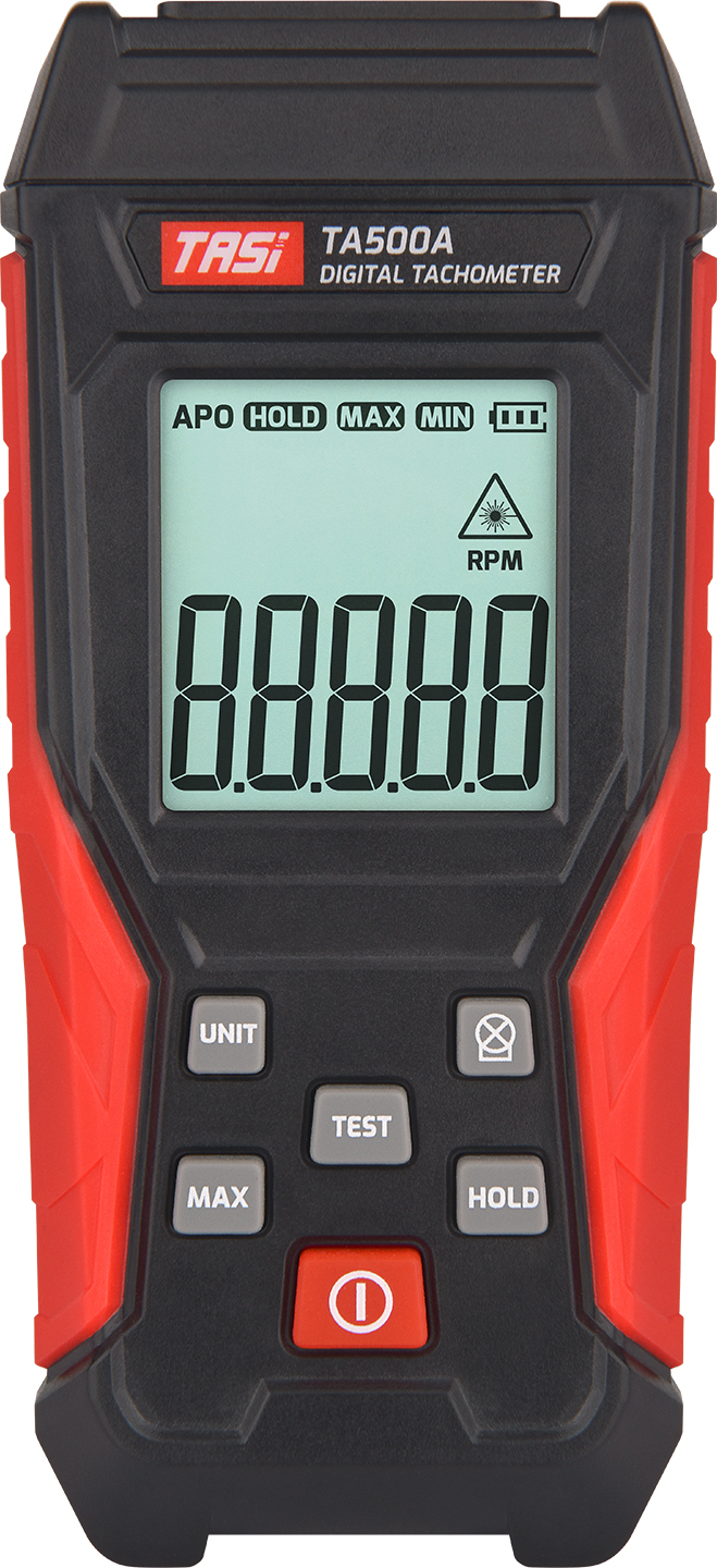 Produktbild von Digitaler Laser Drehzahlmesser – Kontaktloser Foto-Tachometer 2,5–99.999 U/min, LCD, Für Motoren & Maschinen