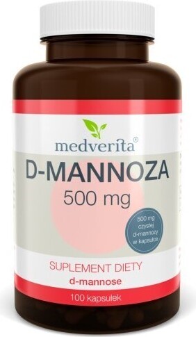 Medverita D-Mannose 500 mg – 100 Kapseln – Blasenfunktion Unterstützung