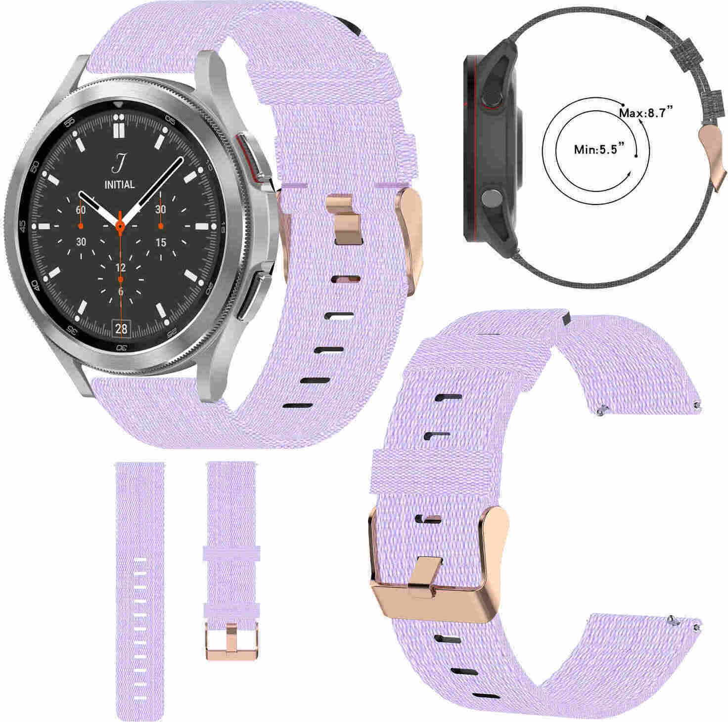 Pre Samsung Galaxy Watch FE 6 5 4 Normal Pro Classic všetky veľkosti