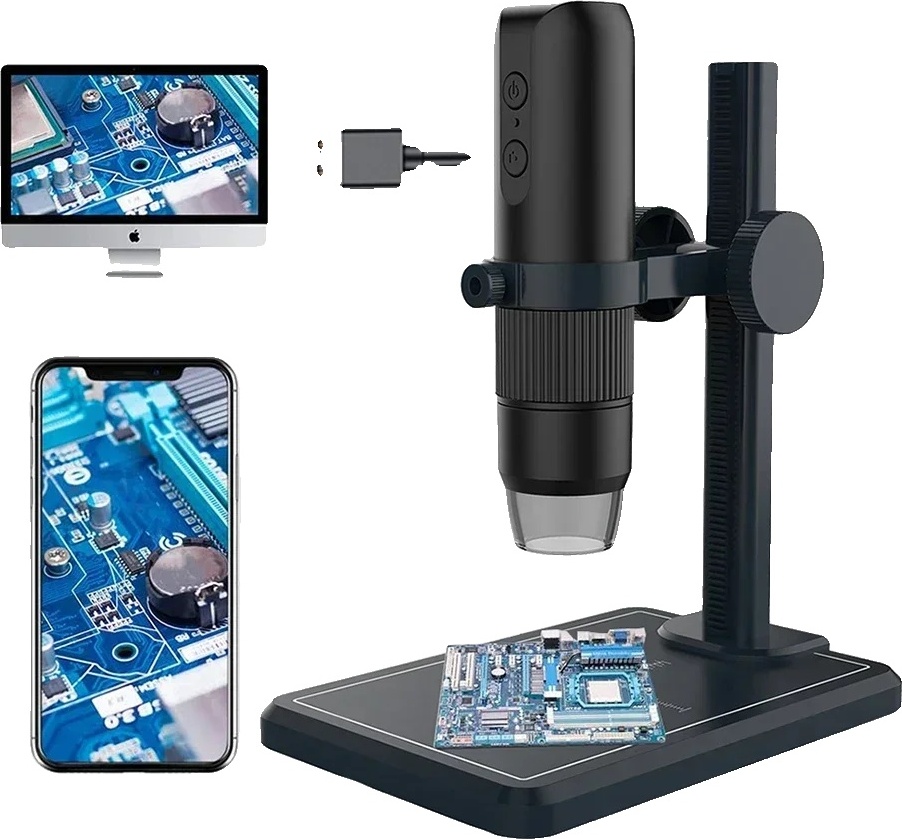 Digitálny mikroskop USB, zväčšenie 10~1000x, pripojenie WiFi a USB ,MS5