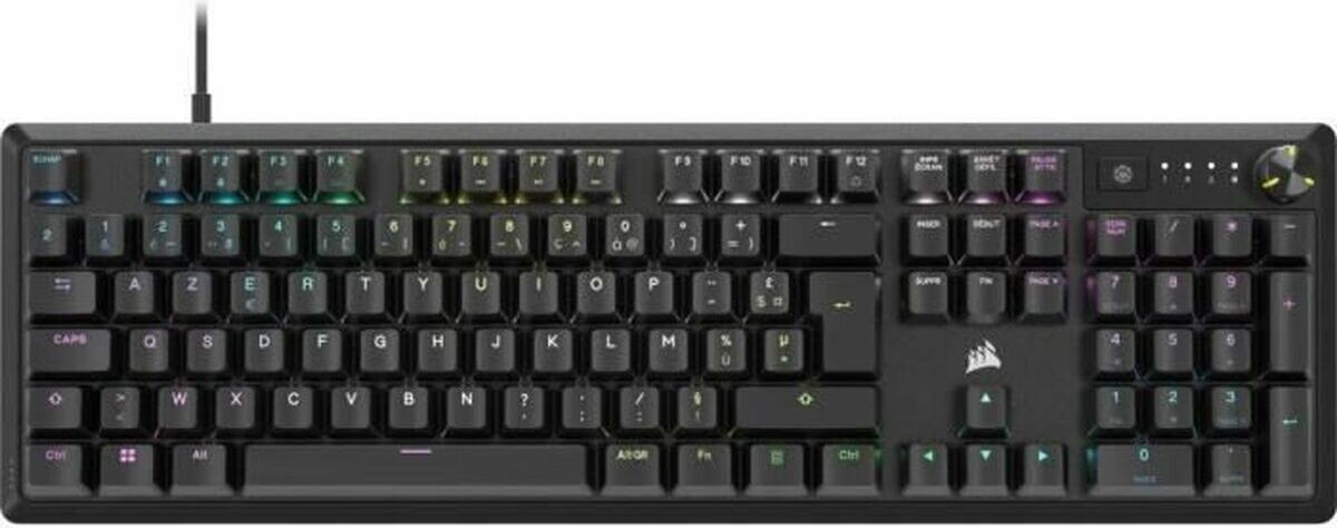 Tastatur Corsair K70 CORE Schwarz Französisch AZERTY