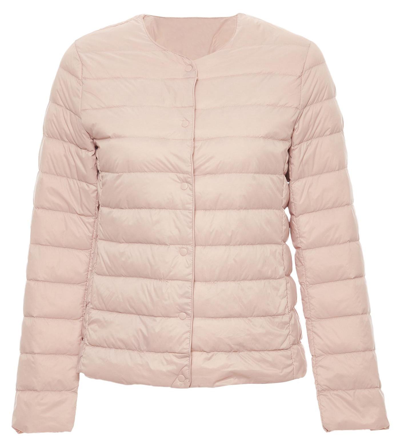 Jeona Rosa Jacke in Größe XL mit wärmeisolierender Füllung und Knopfverschluss