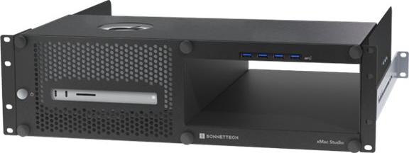 Sonnet Technologies Sonnet xMac Studio, Rack (3U), Kleines & Mittleres Unternehmen, Schwarz, Mac Studio, SSD XMAC-STD-0