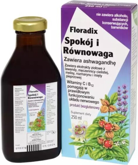 SALUS HAUS FLORADIX FRIEDEN UND AUSGEWOGENHEIT Ahwagandha Vitamin BC 250 ml