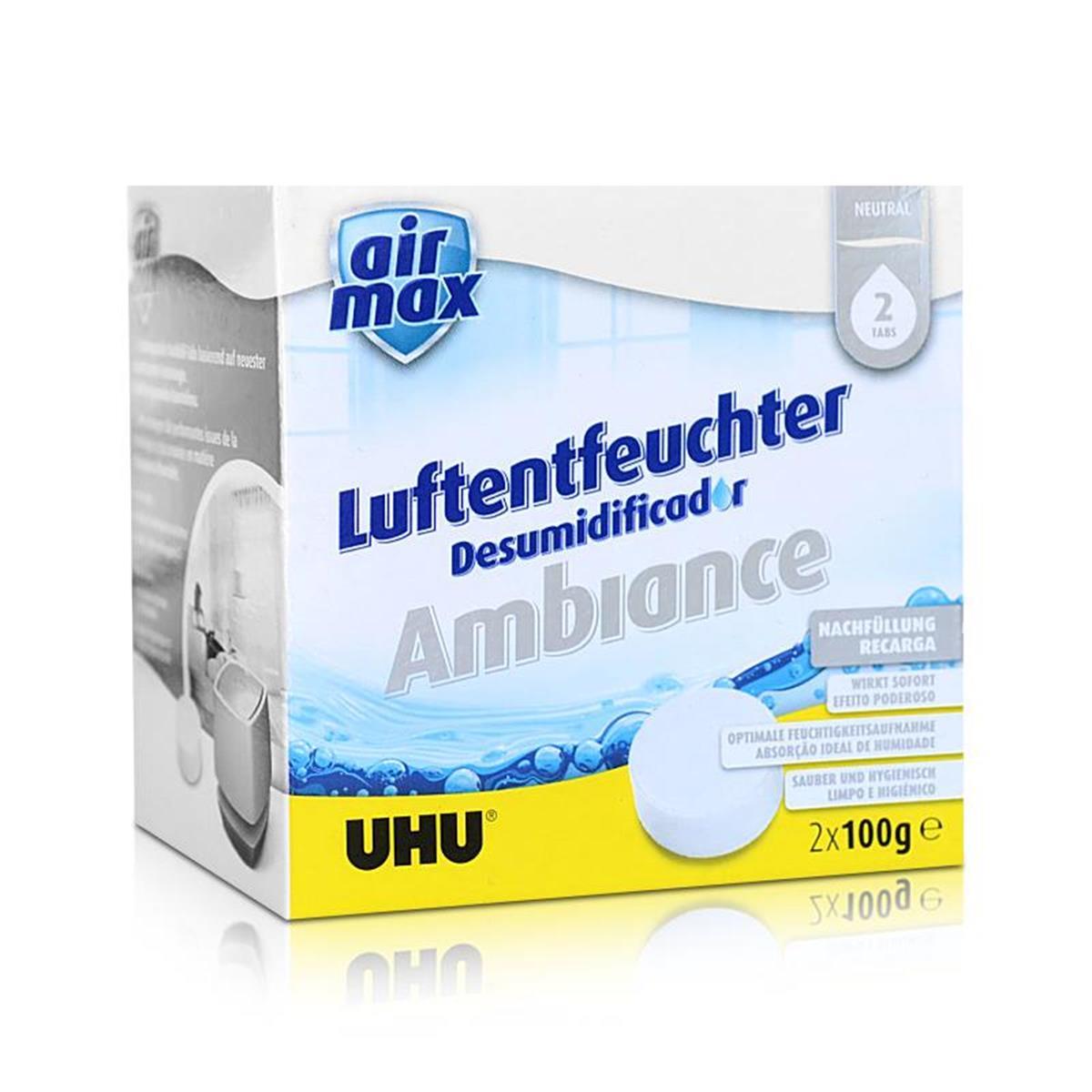 UHU Air Max Luftentfeuchter AMBIANCE Nachfülltabs 500g 