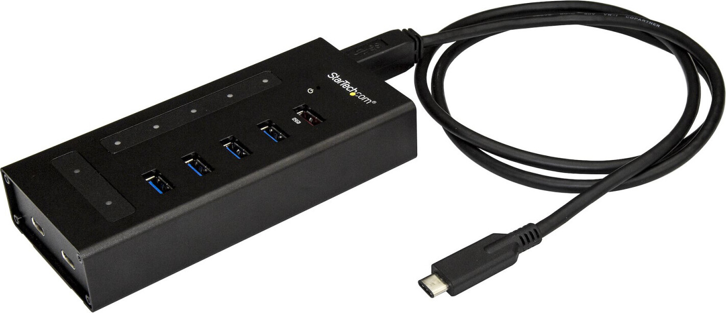 StarTech.com USB rozbočovač 7 portov - kovový - USB-A na 3x USB-C a 1x USB-C