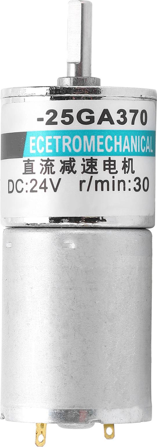 TWO TREES Gleichstrom-Getriebemotor, Mikro-Langsamläufer, CW/CCW, Permanentmagnet, für automatisierte Industrie, 24 V, XD?25GA370, 30 U/min