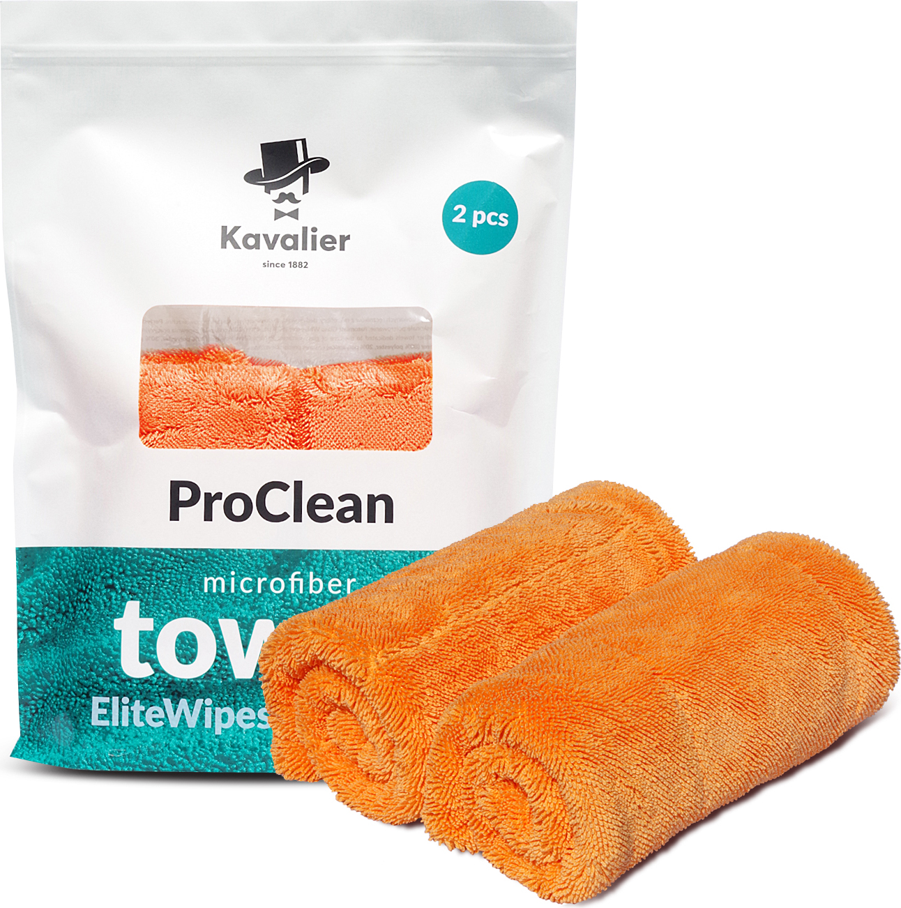 Kavalier EliteWipes Hydro Hero Mini Mikrofaser-Duschlappen 2er Set