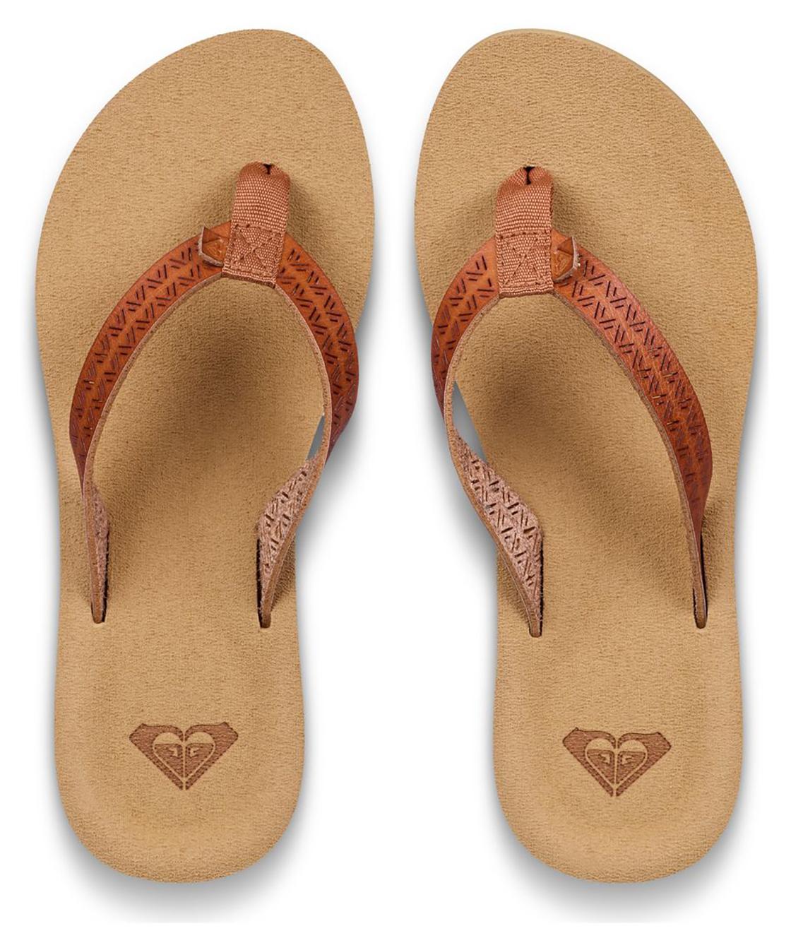 ROXY Women Flip Flop Porto Motif tan 10 (41)