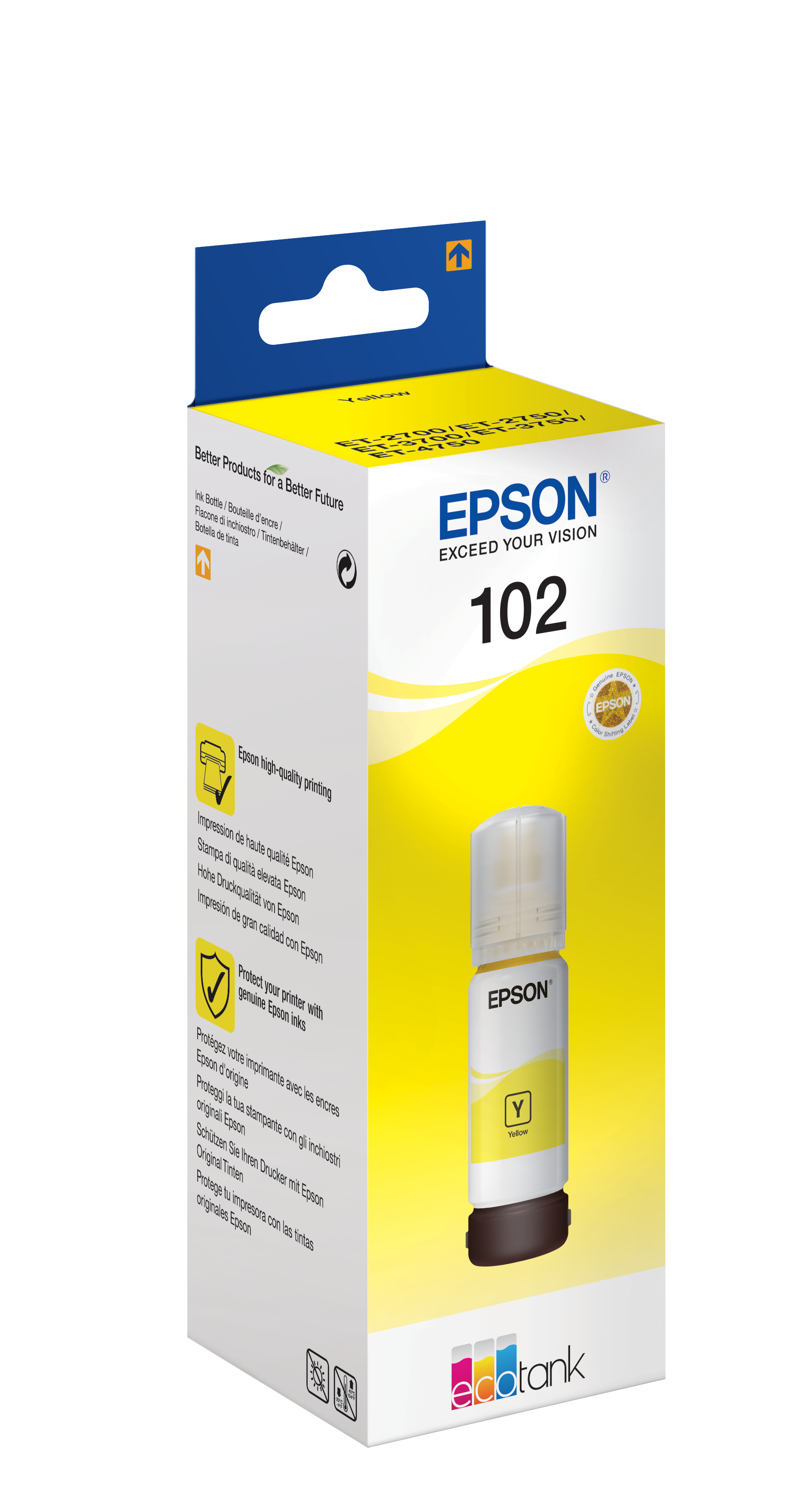 Atrament Epson 102 Yellow - originálny