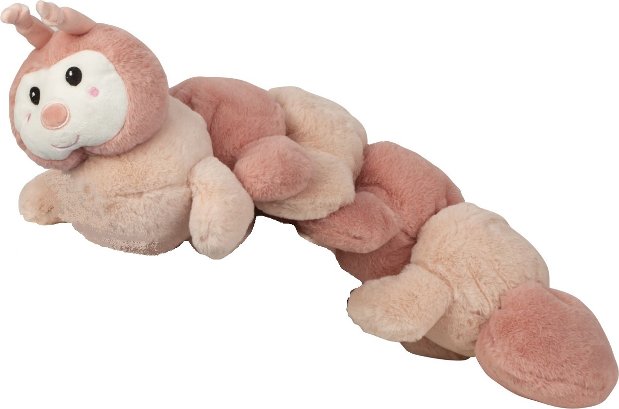 Geschenkestadl Kuscheltier Raupe Rosa Plüsch 60 cm Plüschtier Tausendfüssler