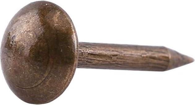 Markenlos Möbelpolsternägel 100 Stück, Sofanägel, Polsternägel, Ziernagel, antikes Messing (#1)
