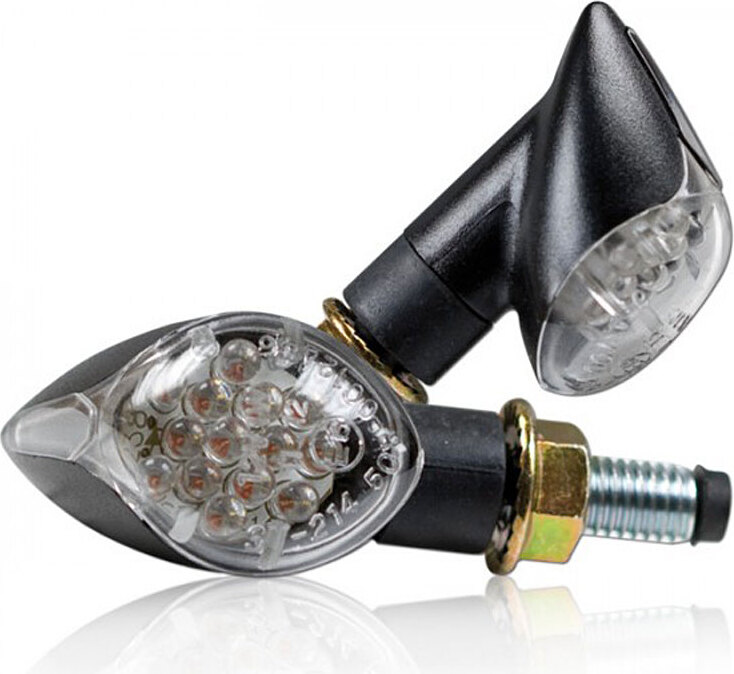 4U-Onlinehandel LED-Blinker Knob schwarz klar M8 2.018.111