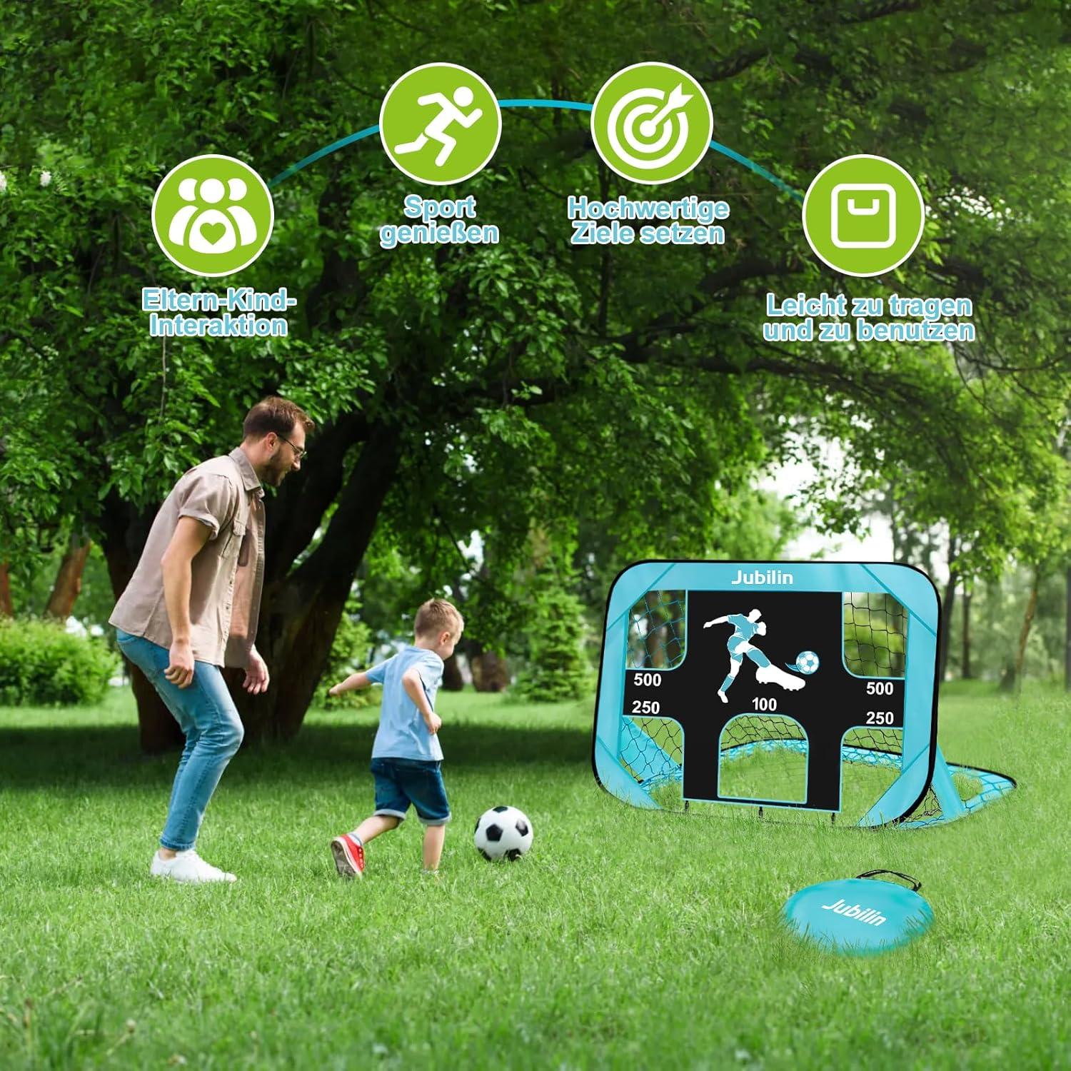 Markenlos Pop-up Fußballtore für Kinder mit 4 Spielmodi