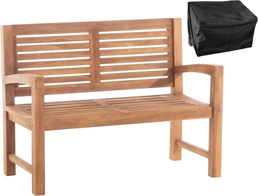 BellaFurn Sofa aus Teakholz 120 cm – Gartenmöbel – inklusive Schutzhülle für Langlebigkeit | Inhaltssatz: Halden 324321