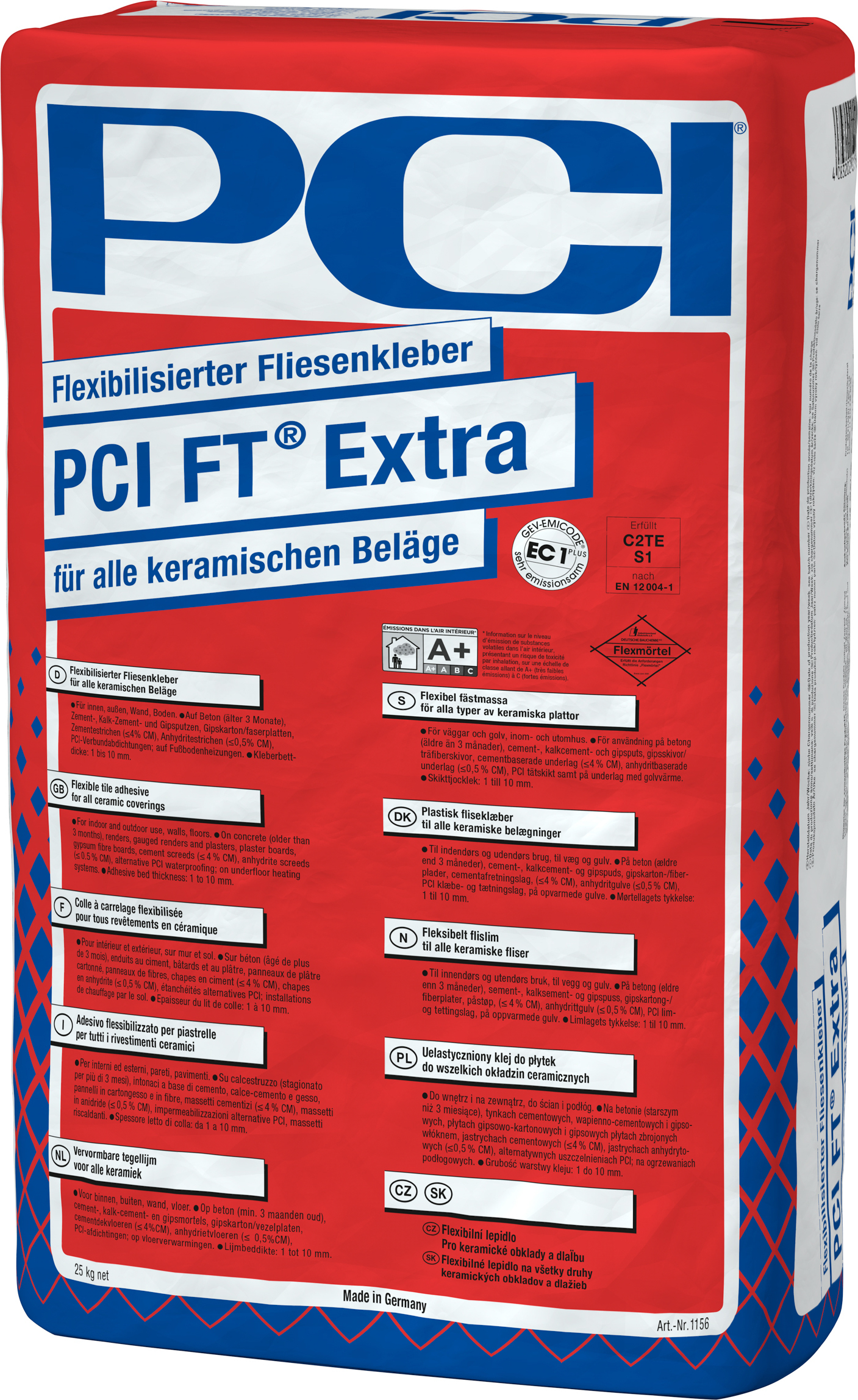 PCI FT-Extra Fliesenkleber 25kg 649745