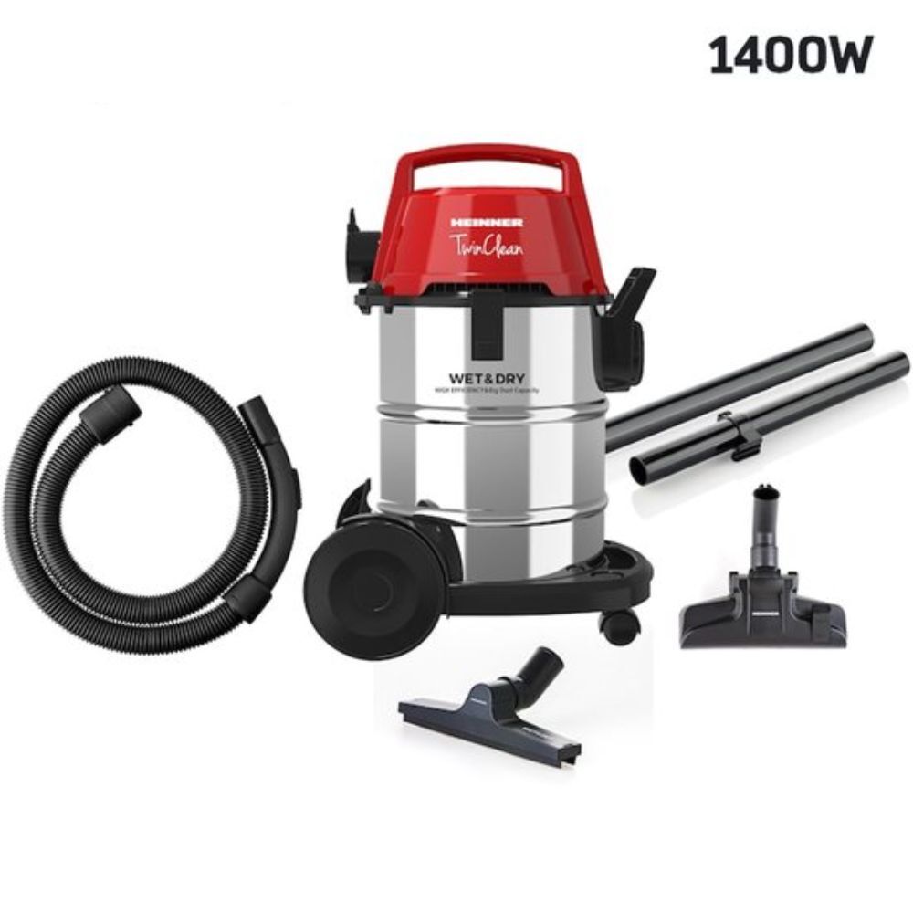 Vodíkový vysávač Heinner s funkciou fúkania - Mokro-suché vysávanie - 1400W