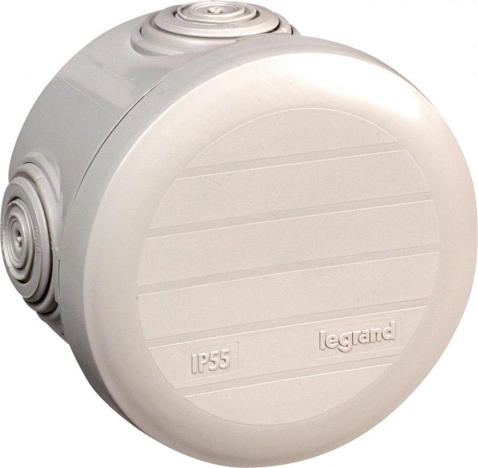 Legrand Boîte de dérivation plexo ronde ø 70 mm 4 entrées gris