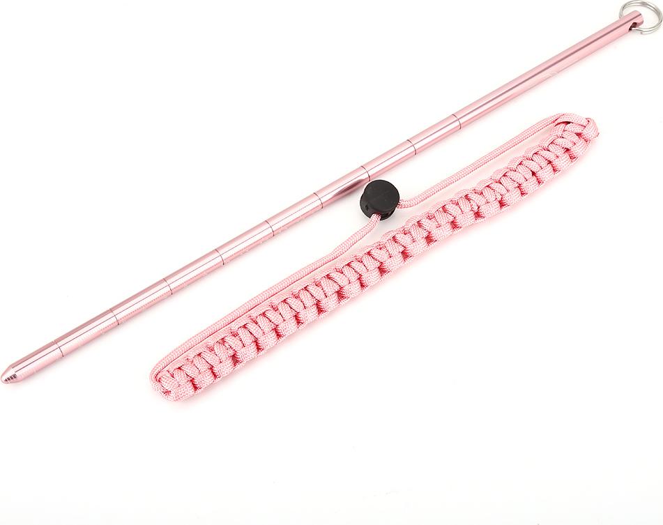 Gistuch KEINE Tauchschubtauch -Geräusch -Maker -Stabstabstabstabzeiger mit Fallschirm Lanyard (Pink)