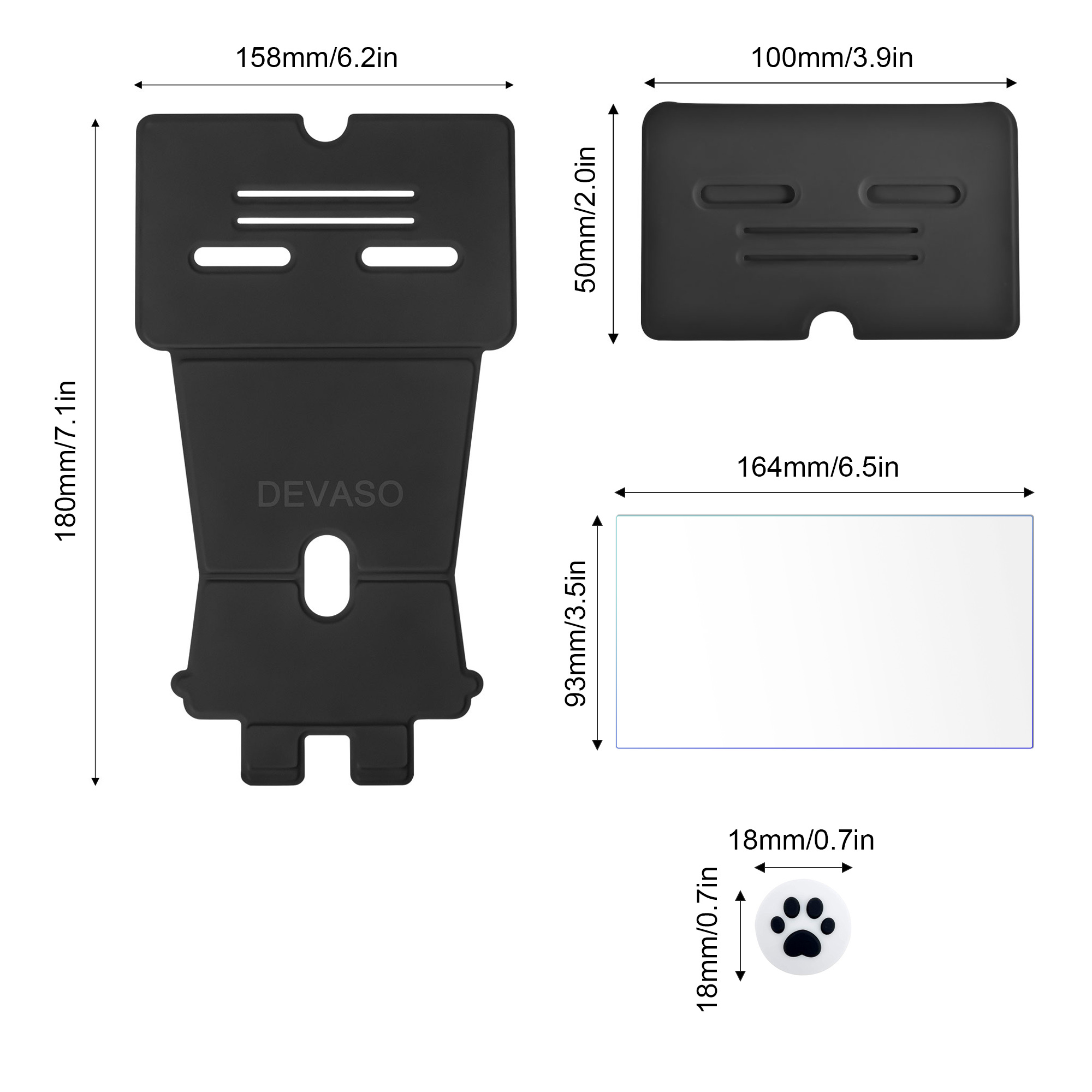 INF Stojanový stojan DEVASO kompatibilný s Nintendo Switch/OLED