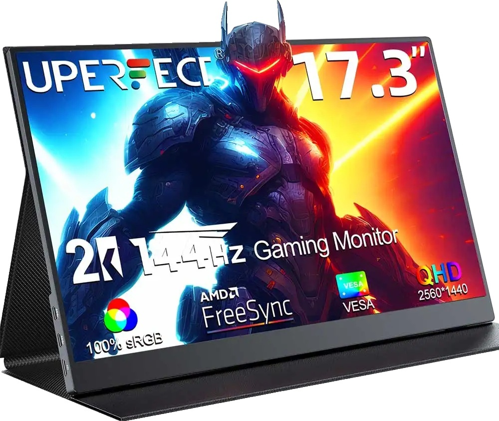 Prenosný herný monitor, 144 Hz obnovovacia frekvencia, 2K IPS displej, zástrčka EÚ