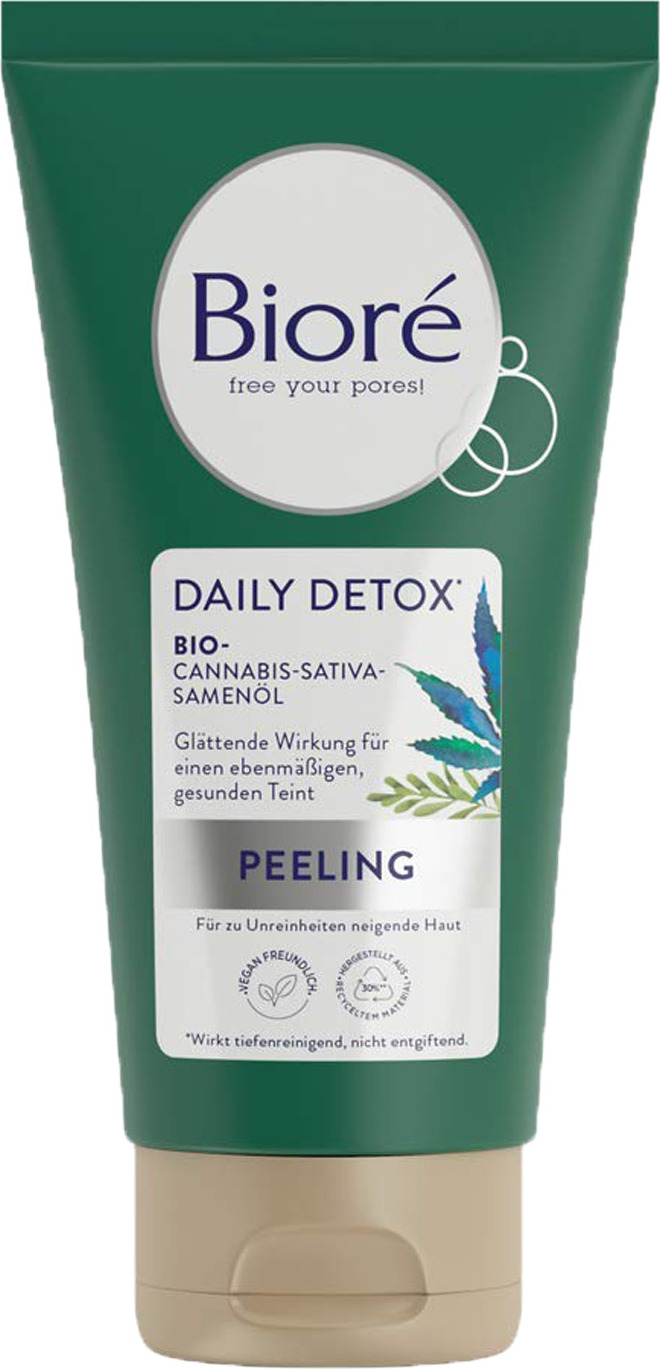 Biore BIORÉ Daily Detox Peeling with Bio-Cannabis Sativa Seed Oil 125ml