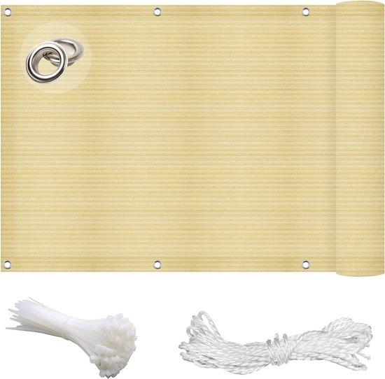 OEM Garten Schutz - Privatschirm - Garten - mehr Privatsphäre - UV- und Winddicht - 60x100cm - Creme 2026