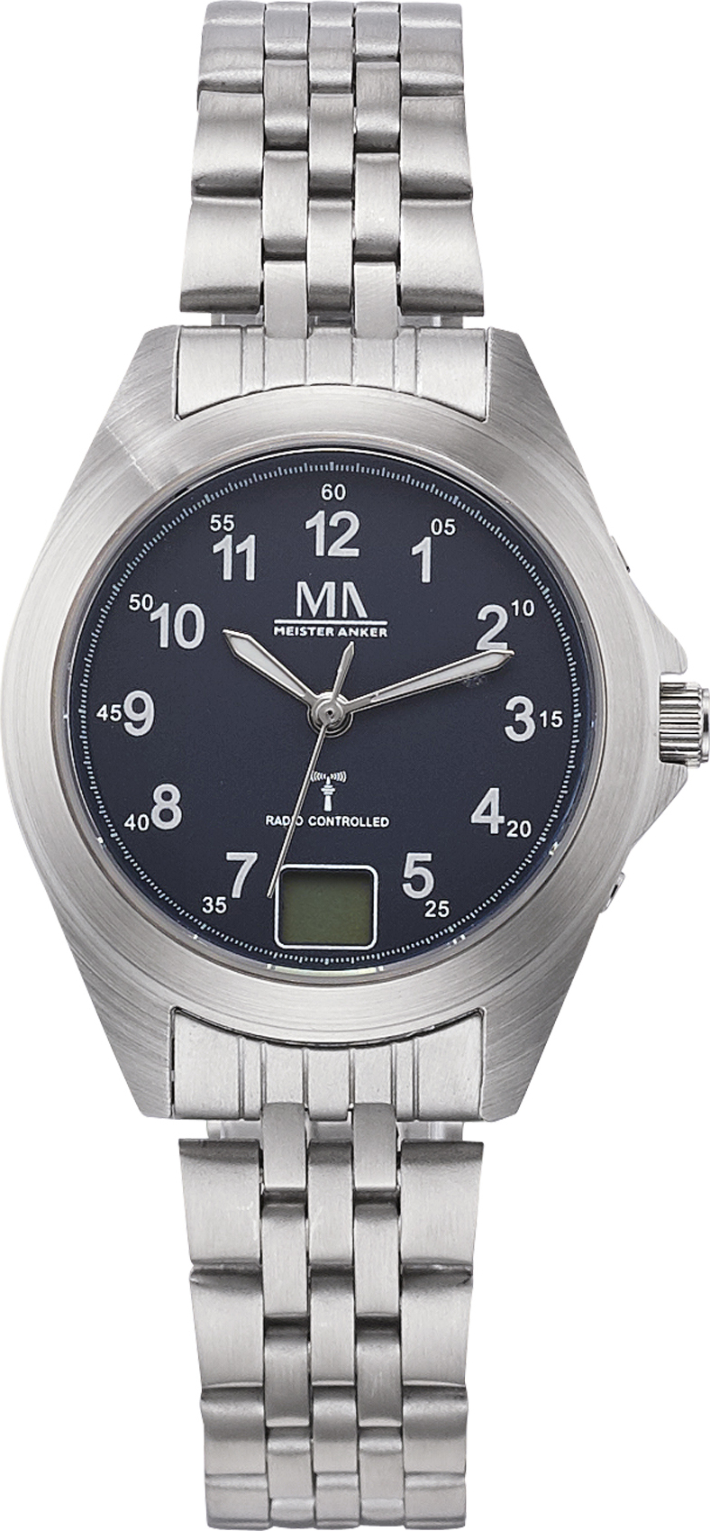 Meister Anker MeisterAnker Funkuhr 22cm grau 490000155