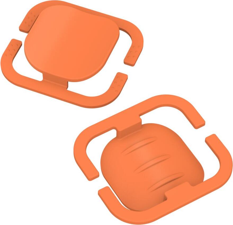 elasto Maskenhalterung "Helm" 2er Set orange