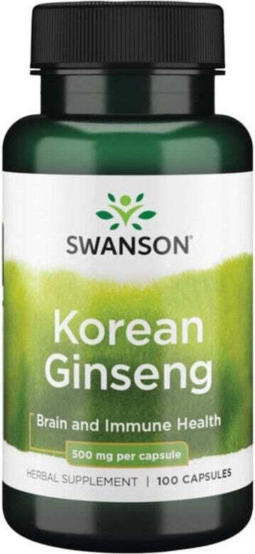 Sonstige Koreanischer Ginseng 500 mg 100 Kapseln Swanson Health Products