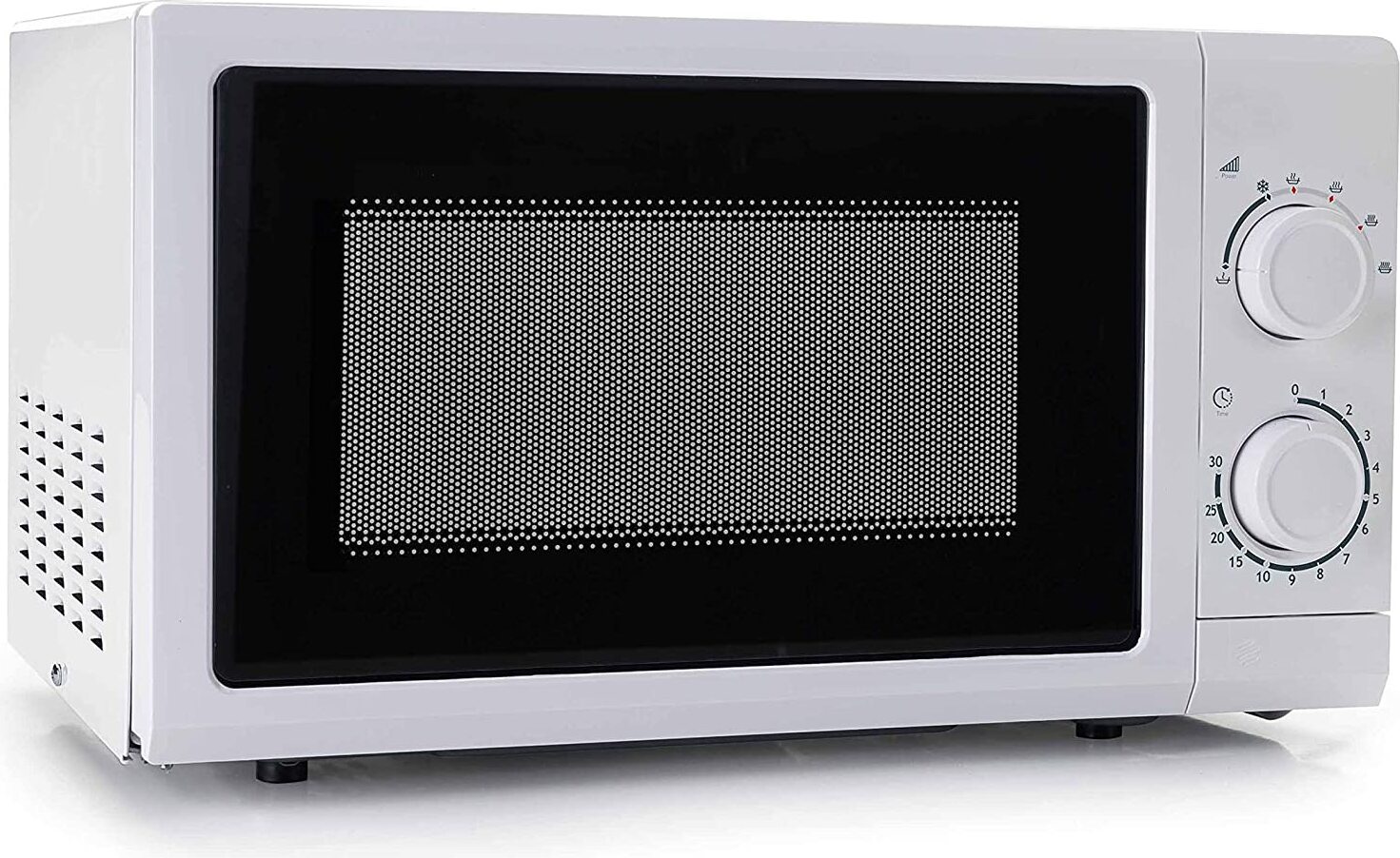 LACOR - 69322 - Profesionálna mikrovlnná rúra s otočným tanierom 700 W 20 l -blanco [trieda energetickej účinnosti A +++]