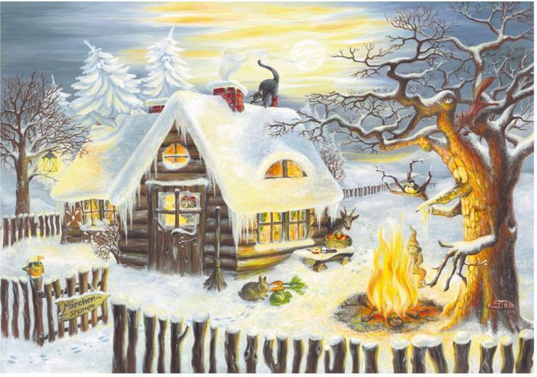 Adventný kalendár „Rozprávky“ s rozprávkami bratov Grimmovcov a zábavnými hádankami